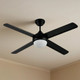 132cm 52inch Black AC Ceiling Fan With Light 65W 3 Speed 132cm 52inch Black AC Ceiling Fan With Light 65W 3 Speed