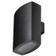 Black IP44 Up Down Wall Light Black IP44 Up Down Wall Light