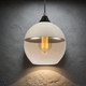 Modern Pendant Round Glass White Top 200mm Modern Pendant Round Glass White Top 200mm