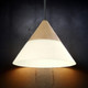 Bell Modern Pendant Timber and Glass Flex Cord Small Cone Bell Modern Pendant Timber and Glass Flex Cord Small Cone