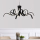 Twisted Design Dimmable LED Pendant Light In Black 42W Twisted Design Dimmable LED Pendant Light In Black 42W