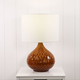 Antique Textured Table Lamp In Brown With Fabric Shade E27 60W Antique Textured Table Lamp In Brown With Fabric Shade E27 60W