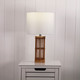 Braided Bamboo Table Lamp With Fabric Shade E27 40W Braided Bamboo Table Lamp With Fabric Shade E27 40W