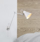 White Contemporary Versatile Wall Light E27 White Contemporary Versatile Wall Light E27