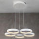 Ceiling Light 5 Rings White LED 3-CCT 3260lm 61cm Ceiling Light 5 Rings White LED 3-CCT 3260lm 61cm