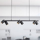 Black Pendant 6 Light 90cm GU10 IP44 35W Black Pendant 6 Light 90cm GU10 IP44 35W