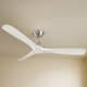152cm 60-inch Nickel-Ivory DC Ceiling Fan Remote Control 3 Blade 35W 6 Speed 152cm 60-inch Nickel-Ivory DC Ceiling Fan Remote Control 3 Blade 35W 6 Speed