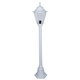 Turin Single Head Small Post Light - White Finish / B22 Turin Single Head Small Post Light - White Finish / B22