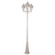 Turin Triple Head Tall Post Light - Beige Finish / B22 Turin Triple Head Tall Post Light - Beige Finish / B22