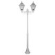 Turin Twin Head Medium Post Light - White Finish / B22 Turin Twin Head Medium Post Light - White Finish / B22