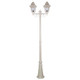 Avignon Twin Head Tall Post Light - Beige Finish / B22 Avignon Twin Head Tall Post Light - Beige Finish / B22
