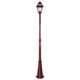 Avignon Single Head Tall Post Light - Burgundy Finish / B22 Avignon Single Head Tall Post Light - Burgundy Finish / B22