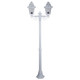 Avignon Twin Head Medium Post Light - White Finish / B22 Avignon Twin Head Medium Post Light - White Finish / B22