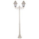 Avignon Twin Head Medium Post Light - Beige Finish / B22 Avignon Twin Head Medium Post Light - Beige Finish / B22