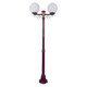 Siena Twin 25cm Spheres Medium Post - Burgundy Finish / E27 Siena Twin 25cm Spheres Medium Post - Burgundy Finish / E27