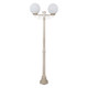 Siena Twin 25cm Spheres Medium Post - Beige Finish / E27 Siena Twin 25cm Spheres Medium Post - Beige Finish / E27