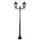 Chester Twin Head Medium Post Light - Green Finish / B22 Chester Twin Head Medium Post Light - Green Finish / B22