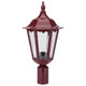 Chester Post Top Light - Burgundy Finish / B22 Chester Post Top Light - Burgundy Finish / B22