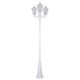 Chester Three Head Tall Post Light - White Finish / B22 Chester Three Head Tall Post Light - White Finish / B22