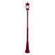 Vienna Large Single Head Tall Post Light - Burgundy Finish / B22 Vienna Large Single Head Tall Post Light - Burgundy Finish / B22