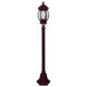 Vienna Single Head Short Post Light - Burgundy Finish / B22 Vienna Single Head Short Post Light - Burgundy Finish / B22
