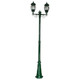Vienna Twin Head Tall Post Light - Green Finish / B22 Vienna Twin Head Tall Post Light - Green Finish / B22