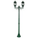 Vienna Twin Head  Medium Post Light - Green Finish / B22 Vienna Twin Head  Medium Post Light - Green Finish / B22