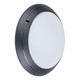 Round 240V Polycarbonate Wall Light - Black Finish / E27 Round 240V Polycarbonate Wall Light - Black Finish / E27