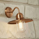 Contemporary Outdoor Wall Light Copper Finish Contemporary Outdoor Wall Light Copper Finish