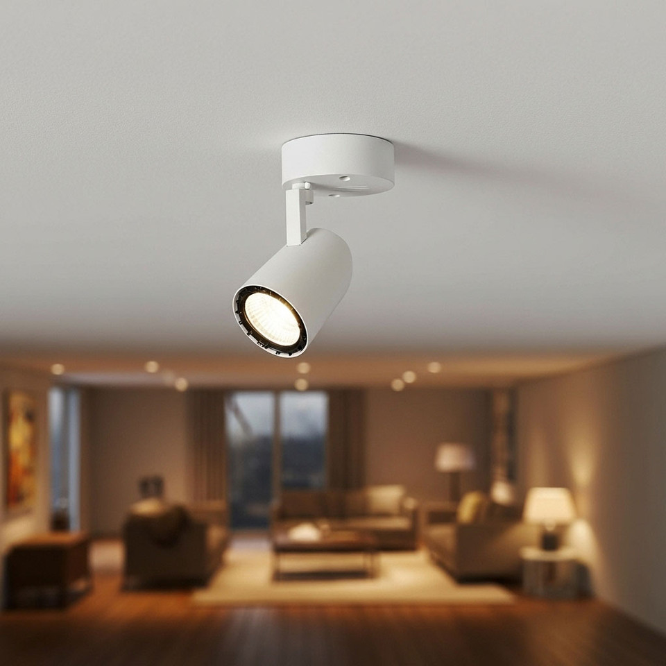 1 Light Spotlight LED Spotlight White O100 | Lighting Style
