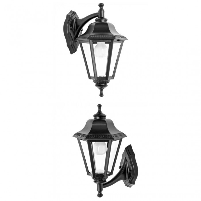 Top and sales bottom outdoor light