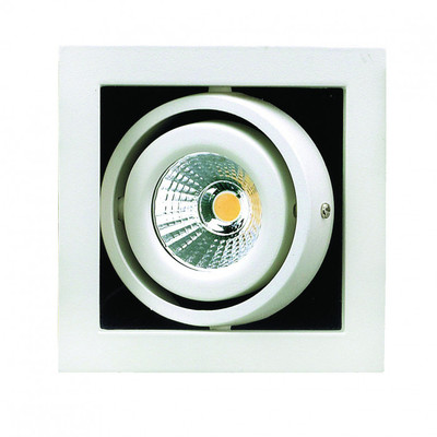 Downlight Single White Framed 6W Gimble LED 640lm Dimmable Double ...