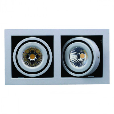 Double Silver Framed 6W LED Downlight | Lighting Style