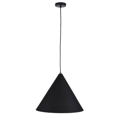 Large Black Cone Shade Pendant Light E27 60W | Lighting Style