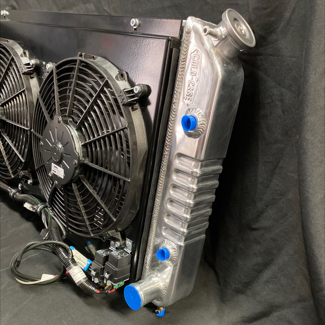 AStock Appearing Aluminum Radiator with Dual Fans