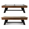 Hunter Slate Pool Table w Dining Top Option | Brushed Walnut w Metal Legs