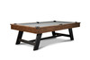 Hunter Slate Pool Table w Dining Top Option | Brushed Walnut w Metal Legs