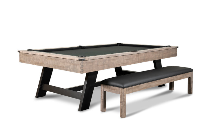Hunter Slate Pool Table | Antique Finish w Metal Legs