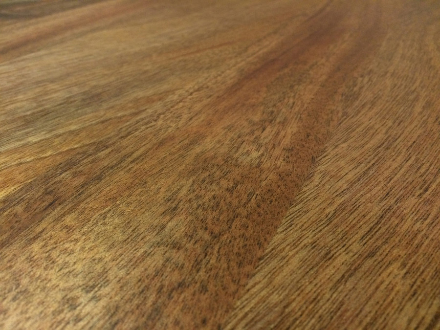 African Mahogany Plank Tabletop Close-up