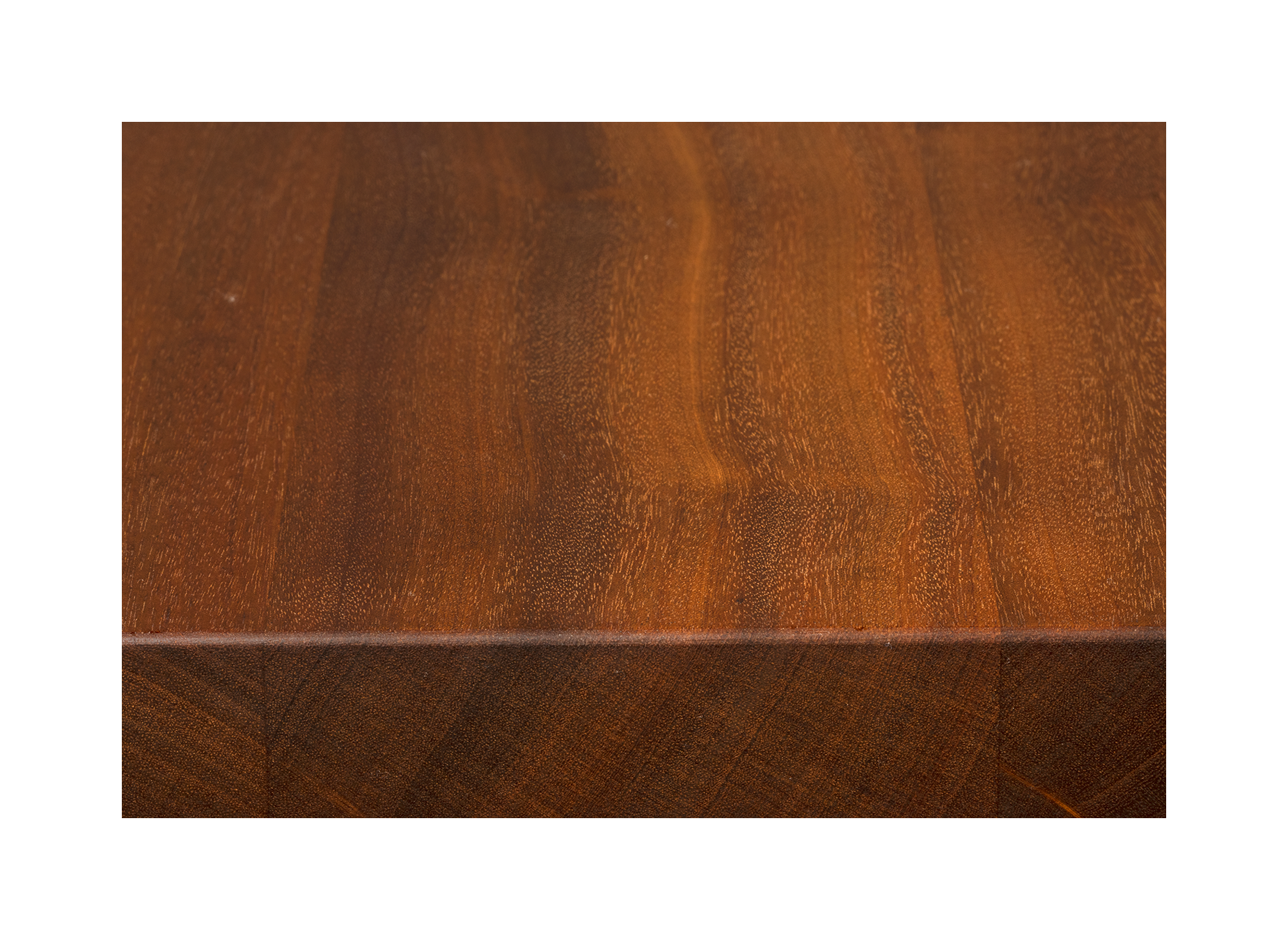 Chaise en bois de mahogany 52x56x76,5 cm avec assise en rotin - NITA