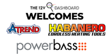 12v Dashboard Welcomes New Vendor Partners PowerBass, ATREND and Habanero