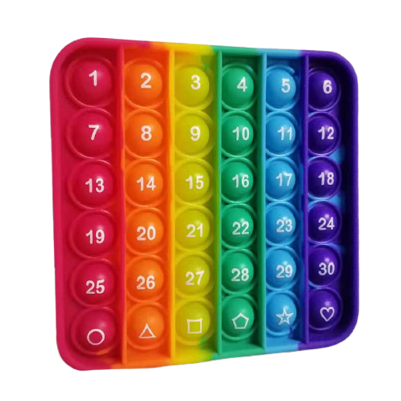 צעצוע פופיט בצבעי הקשת - מספרים