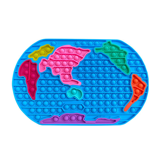 צעצוע פידג׳ט טוויס - מפת העולם (פאזל מפת העולם)