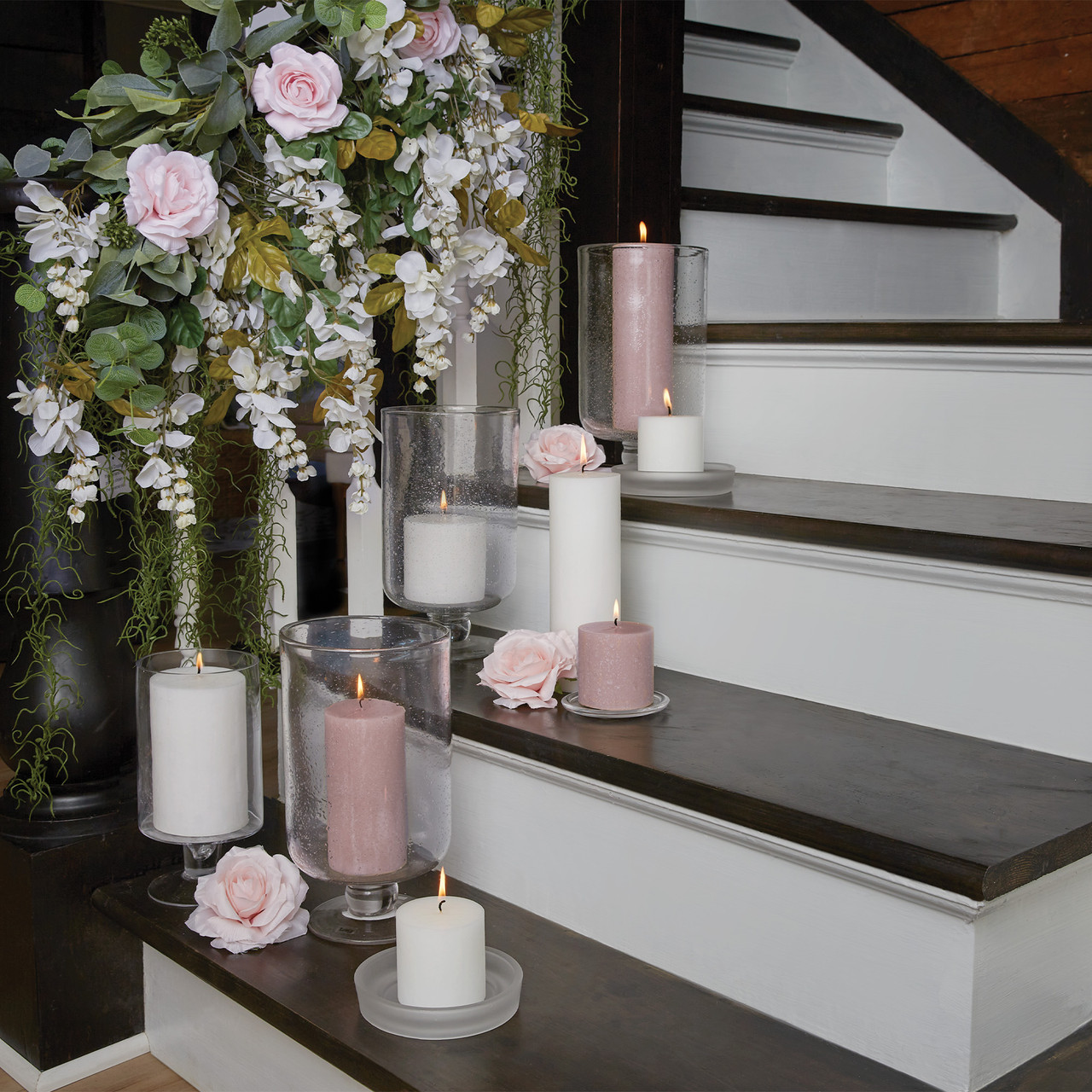 Timberline™ Pillar 3 X 3 Unscented Dusty Rose Root Candles