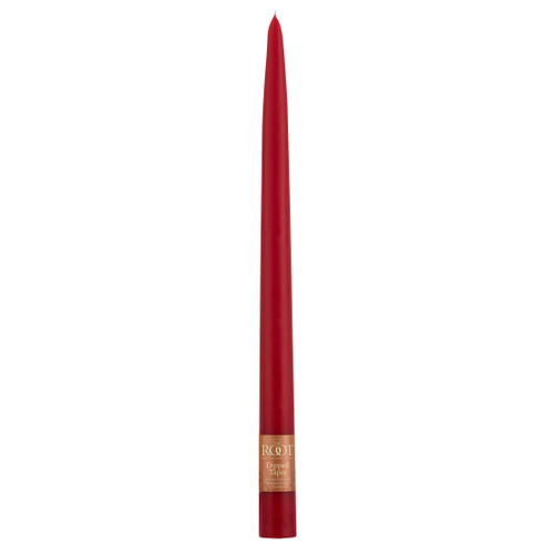12" Dipped Taper Candle Red Single Candle