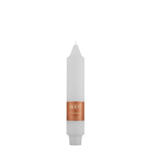 7" Timberline™ Collenette White Single Candle