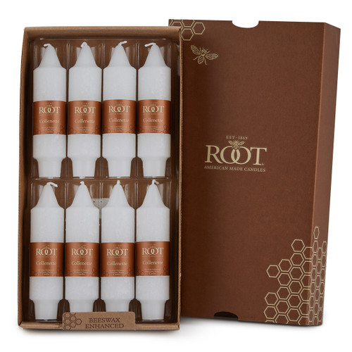 5" Timberline™ Collenette White Box of 8 Candles