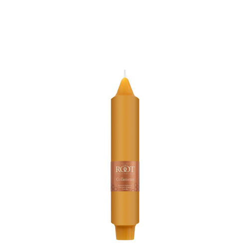7" Smooth Collenette Butterscotch Single Candle