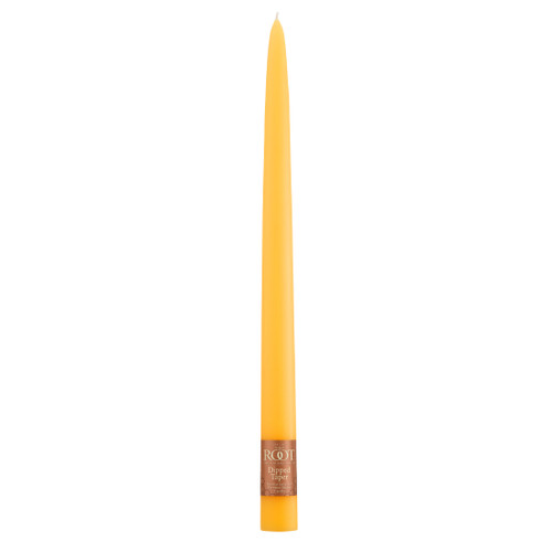 12" Dipped Taper Candle Butterscotch Single Candle