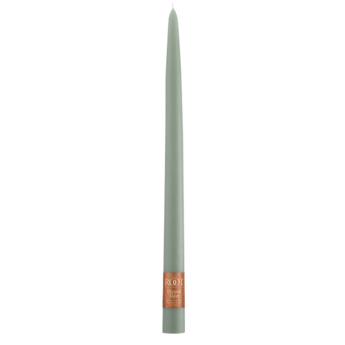 12" Dipped Taper Candle Sage Green Single Candle